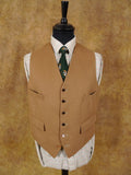 1950s 1960s Vintage Brown Doeskin Wool Country Waistcoat 41