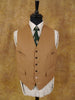 1950s 1960s Vintage Brown Doeskin Wool Country Waistcoat 41