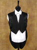 1930 Vintage Savile Row Bespoke Black Wool Evening Tailcoat 40S