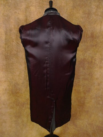 1950s 1960s Vintage Grey Glen-Check Wool Overcoat 40S