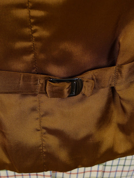 1950s 1960s Vintage Brown Doeskin Wool Country Waistcoat 41