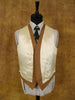 1950s 1960s Vintage Brown Doeskin Wool Country Waistcoat 41