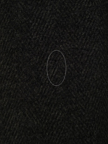 1940s Vintage Heavyweight Crombie Wool Grey Overcoat w/ Belt 42-44R