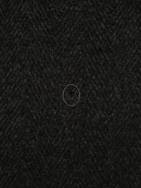 1940s Vintage Heavyweight Crombie Wool Grey Overcoat w/ Belt 42-44R