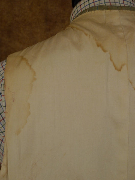 1948 Savile Row Bespoke Green /  Blue & Red Tattersall Check Country Waistcoat 42-43