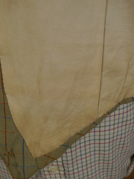 1948 Savile Row Bespoke Green /  Blue & Red Tattersall Check Country Waistcoat 42-43