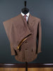 1951 Anderson & Sheppard Savile Row Bespoke Brown 3-Piece Suit 40S