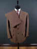 1951 Anderson & Sheppard Savile Row Bespoke Brown 3-Piece Suit 40S