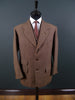 1951 Anderson & Sheppard Savile Row Bespoke Brown 3-Piece Suit 40S