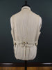 1930s 1940s Vintage Cream / Grey & Black Tattersall Check Country Waistcoat 42