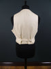 1930s 1940s Vintage Savile Row Bespoke Cream / Black Stripe Waistcoat 44S Public School?