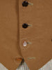 1950s 1960s Vintage Brown Doeskin Wool Country Waistcoat 41