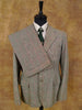 1940S 1950S Vintage Tailored 3-Piece Shephards Check Tweed Suit 37R