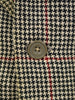 1940S 1950S Vintage Tailored 3-Piece Shephards Check Tweed Suit 37R