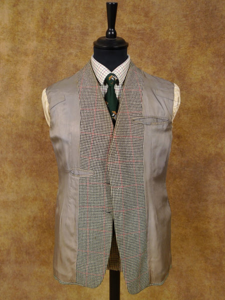 1940S 1950S Vintage Tailored 3-Piece Shephards Check Tweed Suit 37R