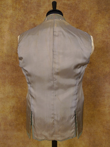1940S 1950S Vintage Tailored 3-Piece Shephards Check Tweed Suit 37R