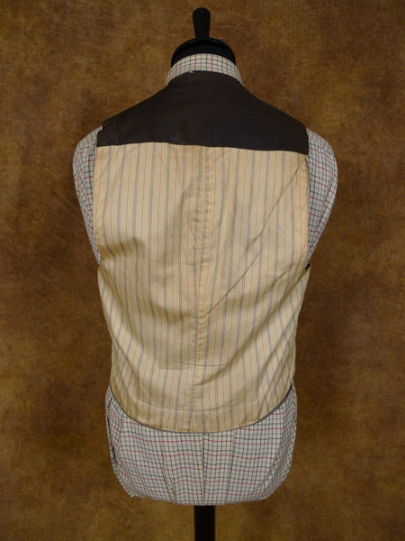 1940S 1950S Vintage Tailored 3-Piece Shephards Check Tweed Suit 37R