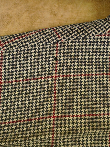 1940S 1950S Vintage Tailored 3-Piece Shephards Check Tweed Suit 37R