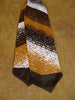 1960s Vintage Brown / Mustard Rayon Cravat