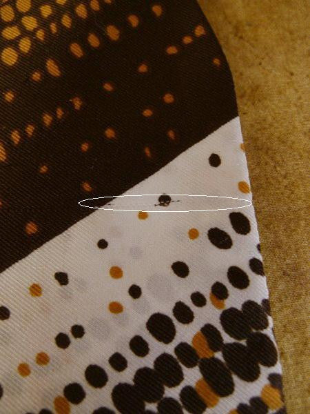 1960s Vintage Brown / Mustard Rayon Cravat