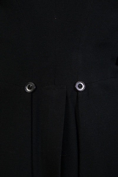 1910s 1920s Vintage Black Evening Tailcoat w/ Silk Linings 36S