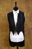 1910s 1920s Vintage Black Evening Tailcoat w/ Silk Linings 36S