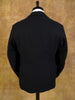 1930s 1940s S/B Peak Lapel Black Doeskin Wool Dinner Jacket DJ 38R