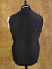 1930s 1940s S/B Peak Lapel Black Doeskin Wool Dinner Jacket DJ 38R