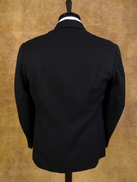 1940s 1950s Vintage Black Wool Dinner Jacket 38S