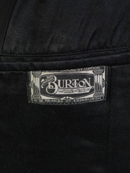 1940s 1950s Vintage Black Wool Dinner Jacket 38S