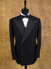 1954 London W1 Bespoke Black Barathea Wool D/B Dinner Jacket 40R