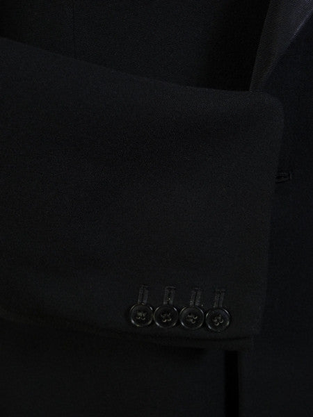 1954 London W1 Bespoke Black Barathea Wool D/B Dinner Jacket 40R