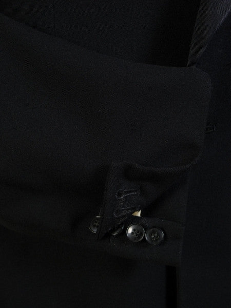 1954 London W1 Bespoke Black Barathea Wool D/B Dinner Jacket 40R