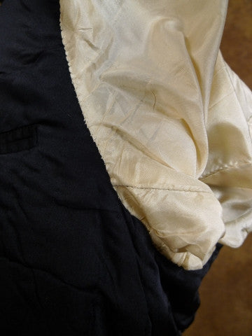 1950s Vintage Savile Row Bespoke Midnight Blue Evening Tailcoat 41