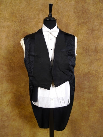 1950s Vintage Savile Row Bespoke Midnight Blue Evening Tailcoat 41