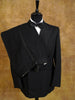 1950s 1960s Vintage Black Barathea Wool D/B Dinner Suit 38R