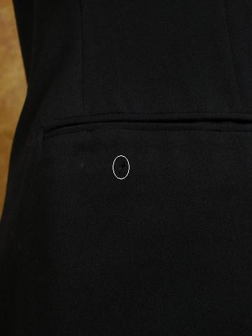 1950s 1960s Vintage Black Barathea Wool D/B Dinner Suit 38R