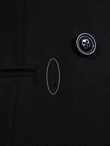 1950s 1960s Vintage Black Barathea Wool D/B Dinner Suit 38R