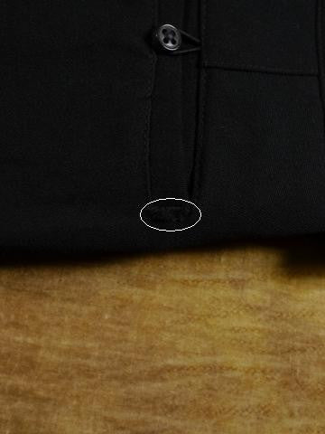 1950s 1960s Vintage Black Barathea Wool D/B Dinner Suit 38R