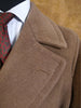 1940s 1950s Vintage Brown Heavyweight Elysian Wool D/B Overcoat w/ Belt 44R