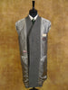 1950s 1960s Heavyweight Grey H/Bone Overcoat 40R