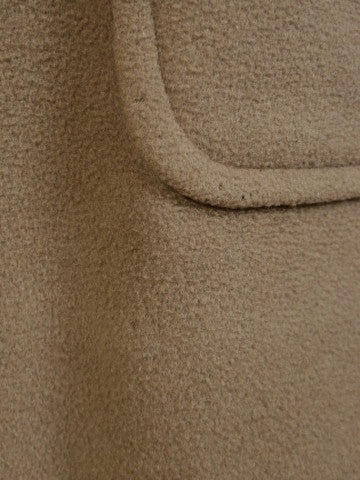 1950s 1960s Vintage Heavyweight Melton Wool Polo Coat 42L