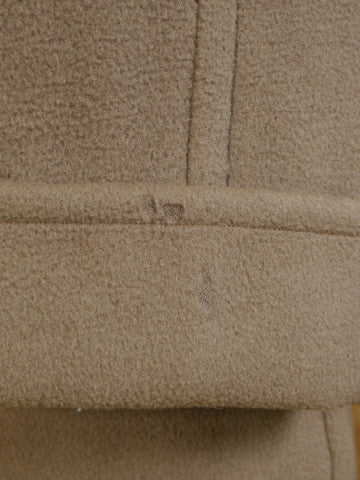 1950s 1960s Vintage Heavyweight Melton Wool Polo Coat 42L