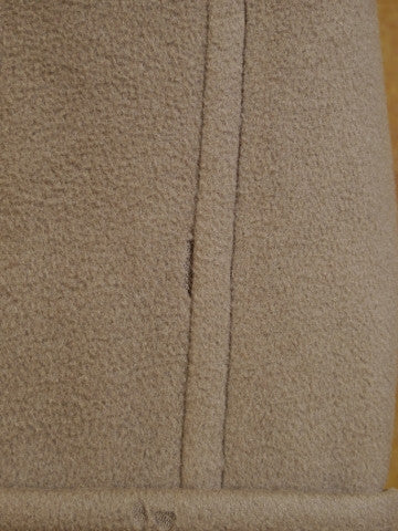 1950s 1960s Vintage Heavyweight Melton Wool Polo Coat 42L