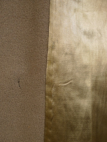 1950s 1960s Vintage Heavyweight Melton Wool Polo Coat 42L