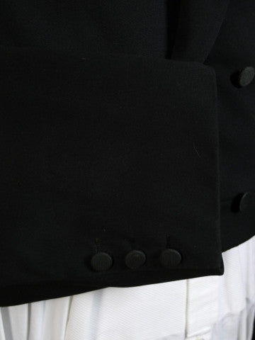 1910s 1920s Very Vintage Black Wool Evening Tailcoat 37L