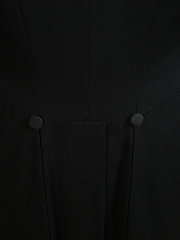 1910s 1920s Very Vintage Black Wool Evening Tailcoat 37L
