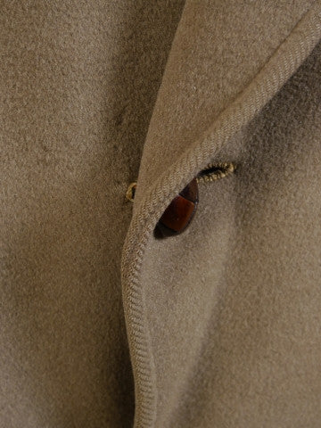 1950s 1960s Heavyweight Crombie British Warm Overcoat 44R