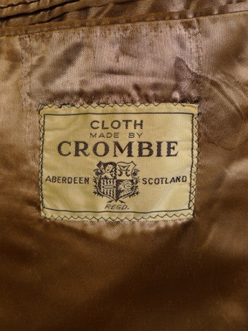 1950s 1960s Heavyweight Crombie British Warm Overcoat 44R