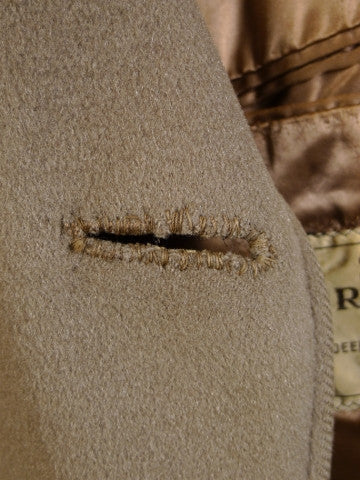 1950s 1960s Heavyweight Crombie British Warm Overcoat 44R